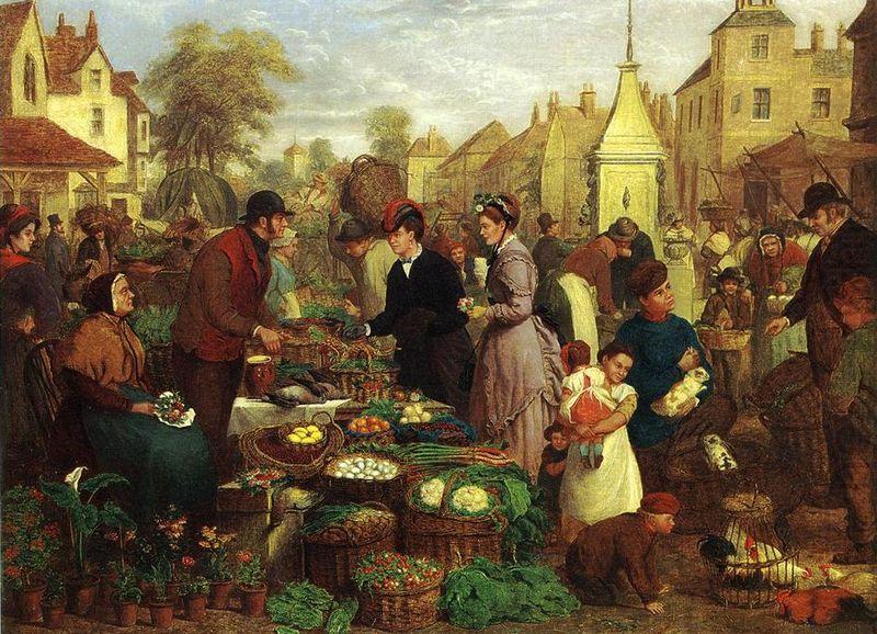 Henry Charles Bryant Market Day china oil painting image